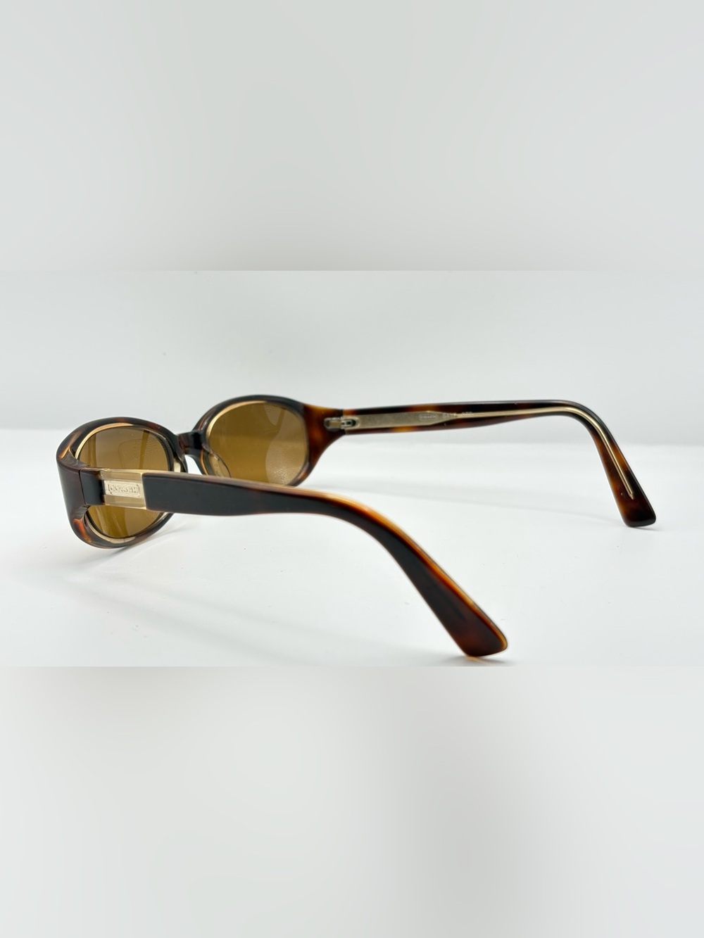 Coach S417 Brown Oval Sunglasses Frames Only - Picture 6 of 9